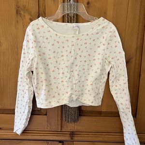 Frederick’s of Hollywood babydoll cropped tee size L